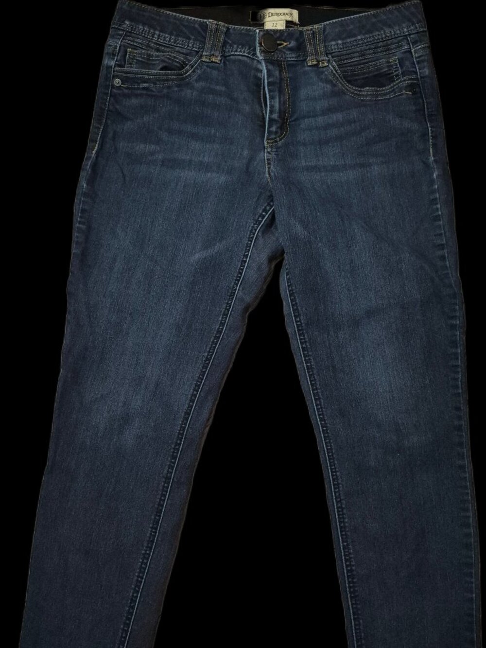 Democracy "Ab" technology Straight Leg Denim Jeans Size 12